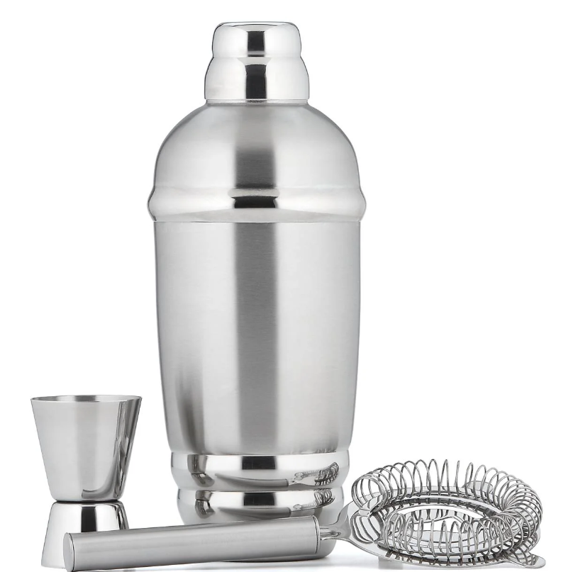 Martini Shaker Set (Shaker, Strainer & Tot Measure) - FOR HIRE