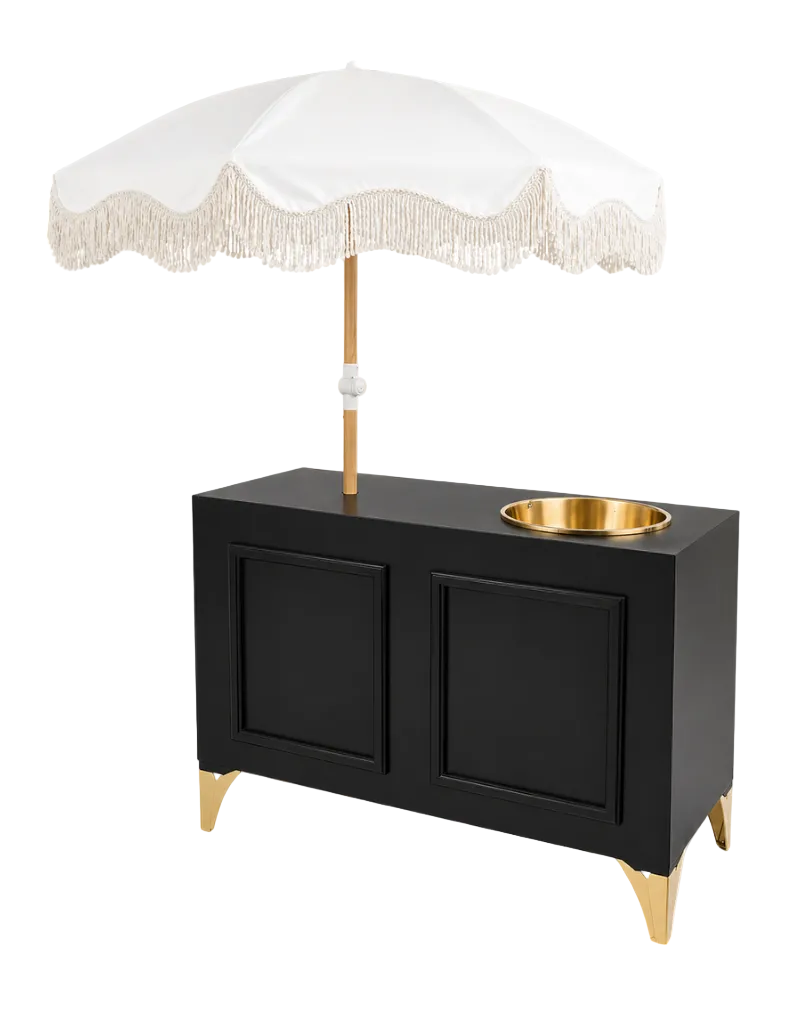 Black Drinks Cart