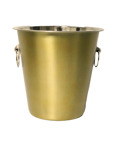 Brushed gold wine bucket