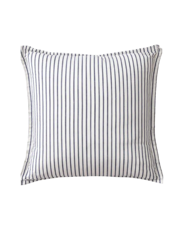 White and blue stripe cushion