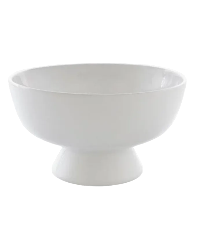 White Ceramic footed Vase