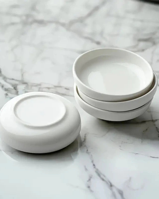 Set of 4 White Garnish Bowls