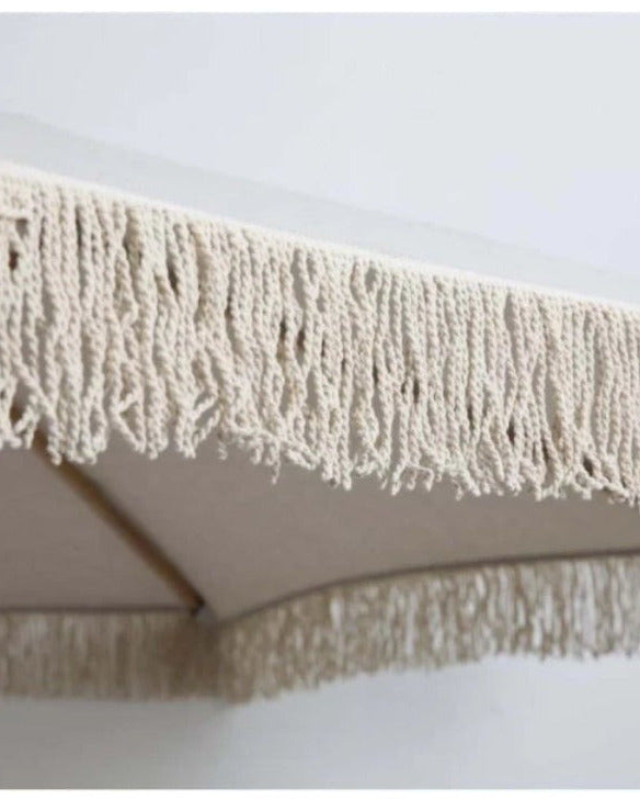 Beige Tassle Umbrella