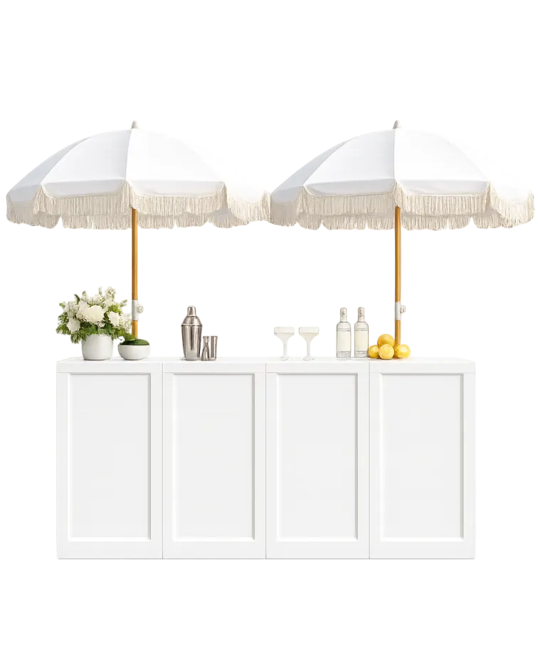Set of four plinths to create bar