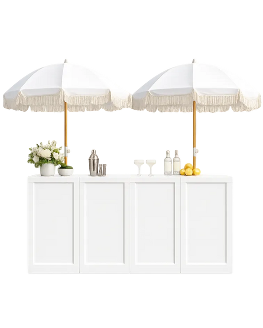 Set of four plinths to create bar