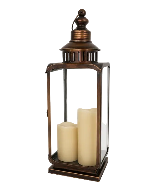 Copper lantern large