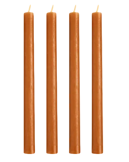 Terracotta colour dinner candles