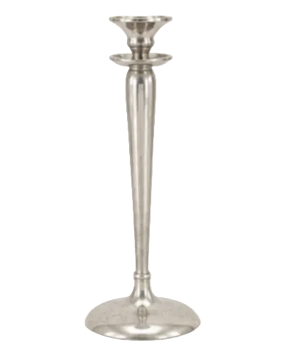 Tall pewter candlestick