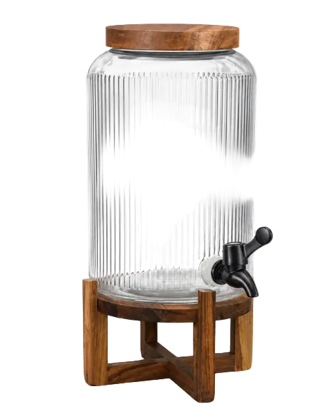Water / Juice Dispenser on Wooden Stand