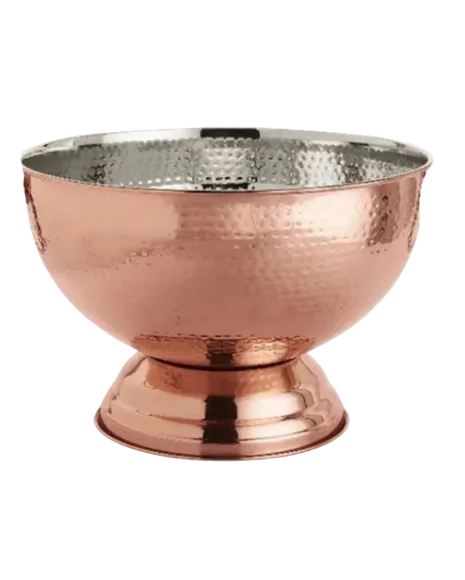 Copper hammered ice bucket