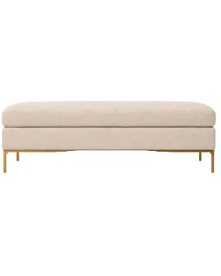 Beige Linen look Bench