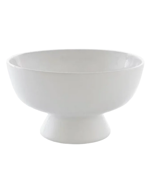 White Ceramic footed Vase