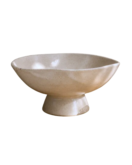 Handmade Ceramic Footed Vase