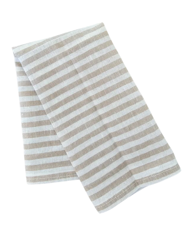 Beige and White Stripe Napkin