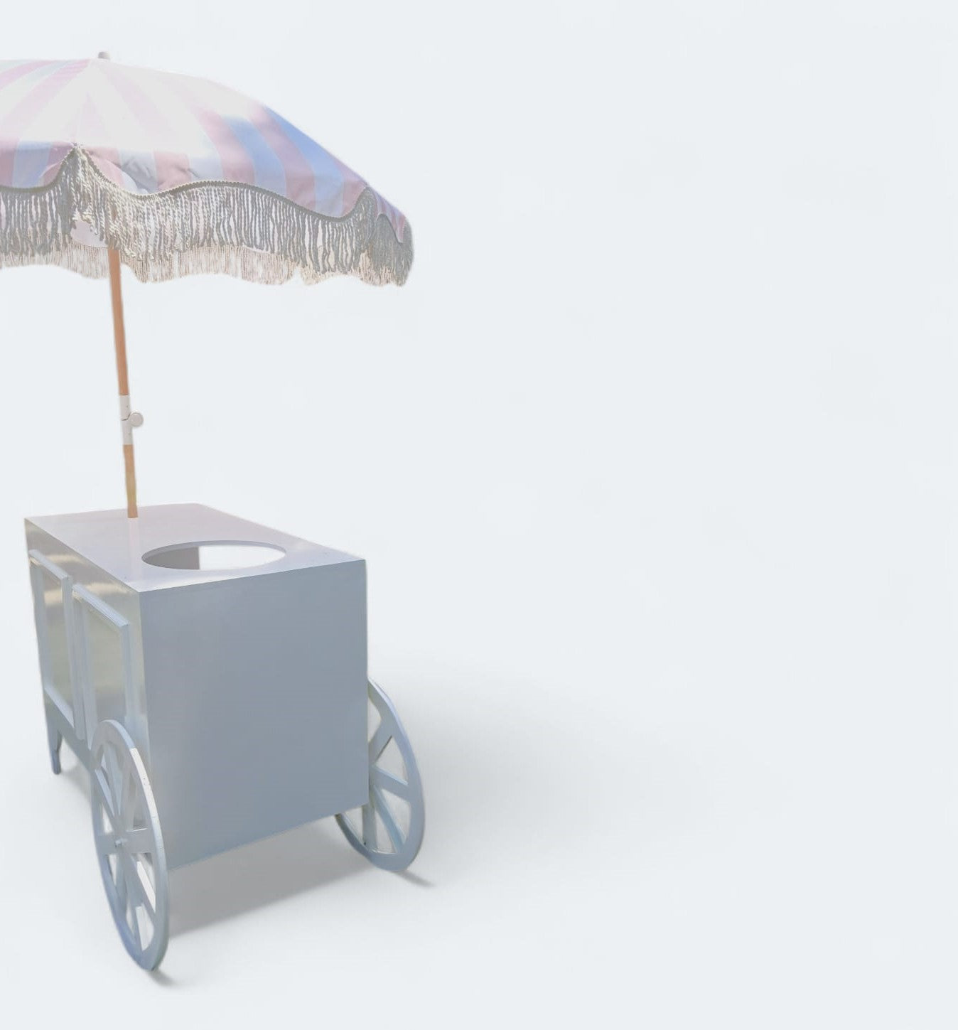 Classic Event Cart with Built-In Ice Bucket