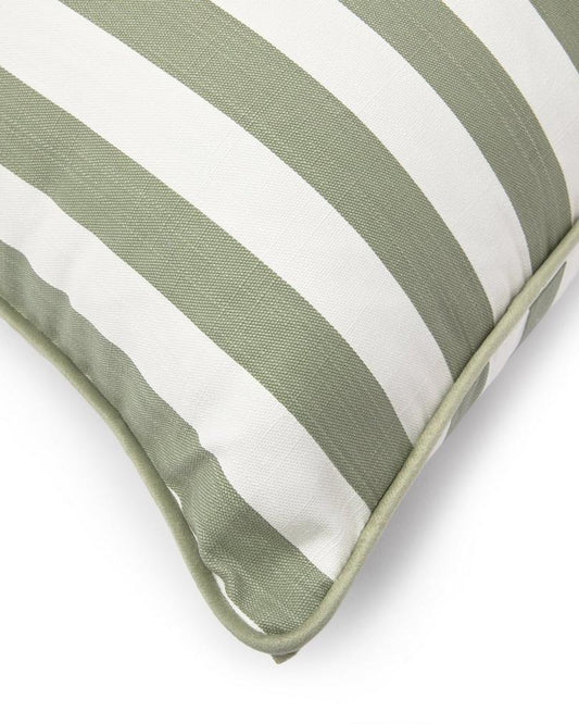 Sage and White Stripe Scatter Cushion