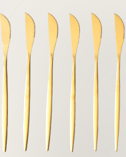 Gold Finish Knives