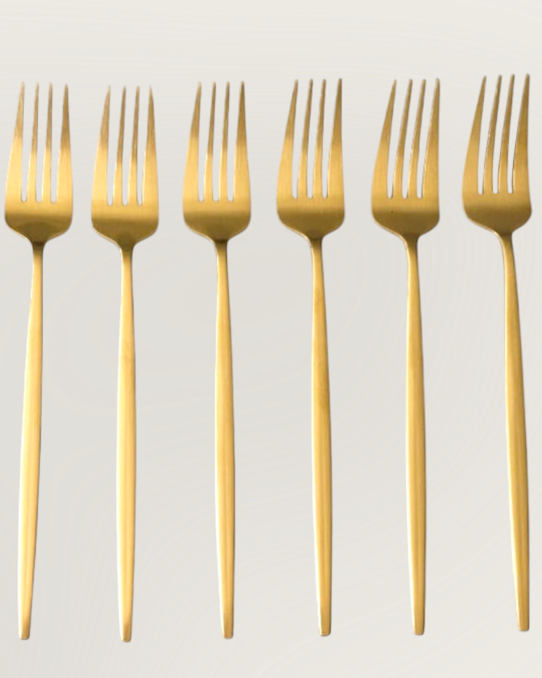 Gold Finish Forks